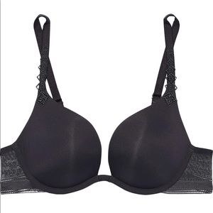 SIMONE PÉRÈLE Muse stretch-jersey and lace underwired plunge bra, 32F, NWT